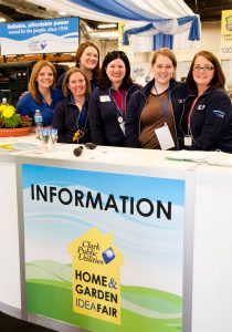The Clark Public Utilities crew working at the Home and Garden Idea Fair. Photo courtesy of Clark Public Utilities.